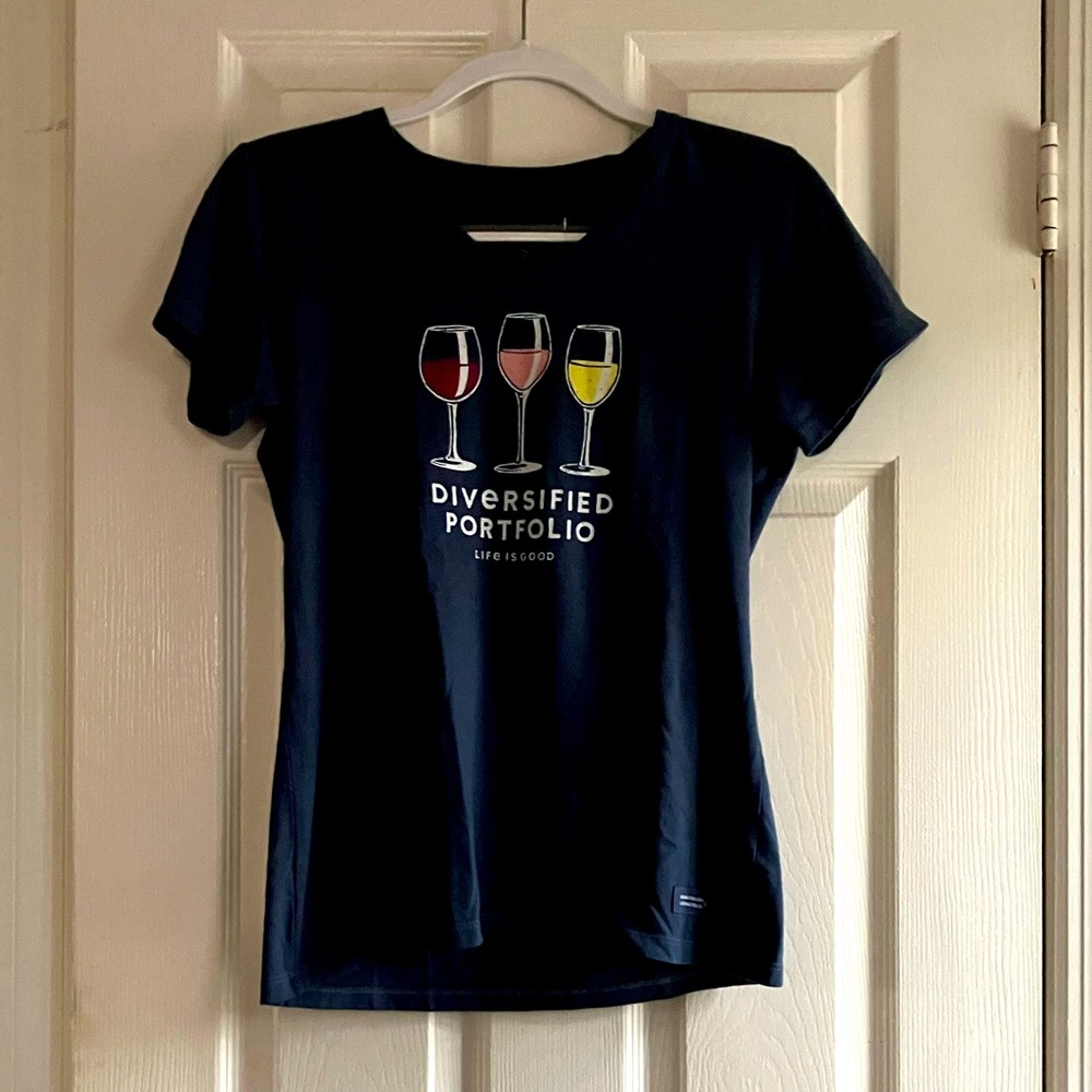 Life Is Good Navy Blue Short Sleeve Tee